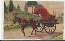 Cartão postal cavalo - COURT-Carro da Vino - Roma  comprar usado  Enviando para Brazil