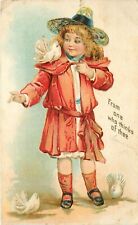 Embossed postcard girl for sale  Redding
