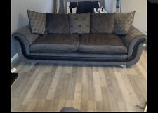 Grey seater sofa for sale  SHEFFIELD