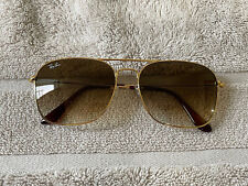 Óculos de sol pré-owne Ray Ban Caravan RB3136 001/51 dourado/marrom claro degradê 58m comprar usado  Enviando para Brazil