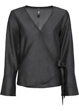 Tunika in Wickeloptik Gr. 36 Black Denim Neu Damen Langarm-Tunika Bluse Shirt, käytetty myynnissä  Leverans till Finland