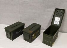 Genuine US Army - Military - M2A1 Metal Ammo Tin Ammunition Box 50 Cal  for sale  Shipping to South Africa