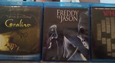 Blu Rays Coraline, VHS e Freddy vs Jason. Robert Englund. Katherine Isabelle. comprar usado  Enviando para Brazil