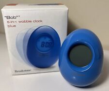 Brookstone “Bob” Blue Egg Wobble Clock 5 em 1 despertador data temporizador temperatura tempo comprar usado  Enviando para Brazil