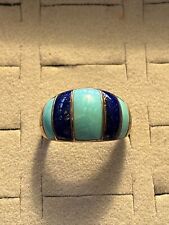 gold lapis ring for sale  WISBECH