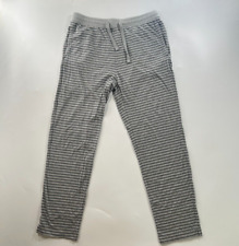 Pantalones de pijama Gap para mujer grandes gris pierna recta salón a rayas 100 % algodón tejido segunda mano  Embacar hacia Argentina