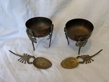 Pair antique brass for sale  SOUTHSEA
