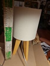 Used, Tripod Table Lamp Wood Timber with Shade Bedside Light Living Room for sale  Shipping to South Africa