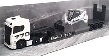 Maisto 11681 - Scania 770 S Big Hauler com escavadeira Bobcat - Branco, usado comprar usado  Enviando para Brazil