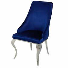 Krzesło glamour William Navy Blue nowoczesne krzesło tapicerowane na sprzedaż  PL