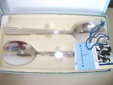 NEWBRIDGE HOME BOXED STAINLESS STEEL 2PC SALAD SERVER SET NIB  *Good Gift Item* for sale  Shipping to South Africa