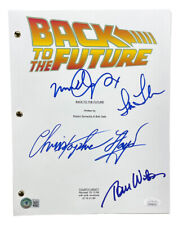 Guión de película firmado por elenco de Regreso al Futuro de Michael J. Fox Lloyd y más JSA BAS, usado segunda mano  Embacar hacia Argentina