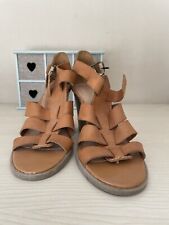 Tan leather sandals for sale  SANDBACH