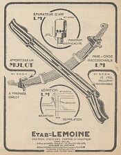 Z9073 Etab. LEMOINE - Amortisseur -  Pubblicità d'epoca - 1928 Old advertising, usato usato  Villafranca Piemonte