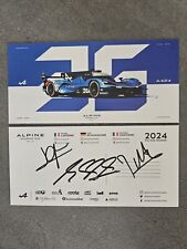Used, FIA WEC 2024 ALPINE Mick Schumacher Hand Signed for sale  Shipping to South Africa