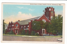 Cartão postal MS Hattiesburg Mississippi Igreja Sagrada de Jesus Igreja Católica G6 comprar usado  Enviando para Brazil