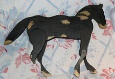 Usado, Brinquedo primitivo antigo articulado cavalo de madeira feito à mão pintado veja fotos perna quebrada comprar usado  Enviando para Brazil