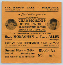 1949 boxing ticket for sale  CARRICKFERGUS