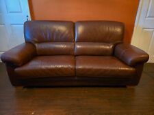 Leather sofa seater for sale  FLEETWOOD