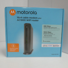 Motorola MG7550 16x4 Cable Modem ( Modem/Power Cube/Ethernet Cable ) Used for sale  Shipping to South Africa