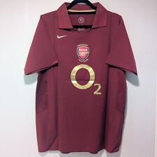 Camiseta retrô FC Arsenal Dennis Bergkamp 2005/06 masculina G, usado comprar usado  Enviando para Brazil