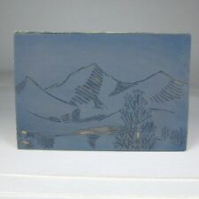 Mountain landscape linocut for sale  Bogota