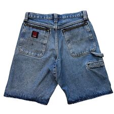 Usado, Shorts jeans vintage azul carpinteiro Rustler Wrangler comprar usado  Enviando para Brazil