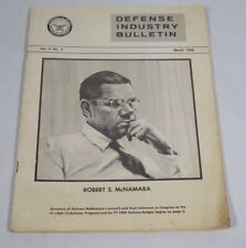 Usado, Boletim da Indústria de Defesa Vol. 4 No. 3 de março de 1968 Robert S. McNamara comprar usado  Enviando para Brazil