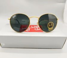 Ray-Ban RB3447 Round Metal Gold Frame Gray Lenses Sunglasses for sale  Shipping to South Africa