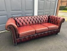 Oxblood seater chesterfield for sale  HEREFORD