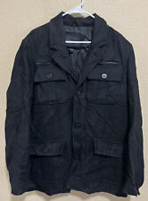 Structure Wool Blend Mid Length Coat Large Black Pockets for sale  Shipping to South Africa