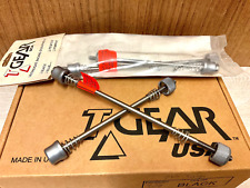 NOS Vintage T-GEAR USA TITANIUM Skewer Set Quick Release Oldschool Titan PEWTER, used for sale  Shipping to South Africa