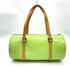 Autêntica bolsa de mão Louis Vuitton Vernis verde Bedford M91007 GT040004 comprar usado  Enviando para Brazil