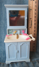 BATHROOM SINK MEDICINE CABINET Fisher-Price Loving Family Dollhouse 2002 THK9, used for sale  Shipping to South Africa