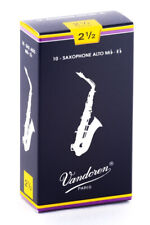 Palhetas de saxofone alto tradicionais Vandoren, força 2.5, caixa com 10 comprar usado  Enviando para Brazil