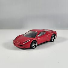 Hot Wheels Ferrari 458 Italia en 1:64 - rojo 2010 primeras ediciones. -USADO, SUELTO segunda mano  Embacar hacia Argentina