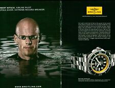 Relógio Breitling revista impressão anúncio 1884 SUPEROCEAN CRONÔMETRO AUTOMÁTICO VINTAGE comprar usado  Enviando para Brazil