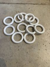 White curtain rings for sale  ROMSEY