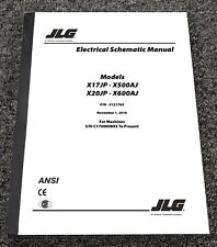 JLG X600AJ Compact Crawler Boom Lift Electrical Wiring Schematics Manual , used for sale  Fairfield