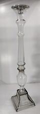 tall wedding glass candle holders for sale  LINCOLN