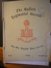 Suffolk regiment journal for sale  SOUTHEND-ON-SEA