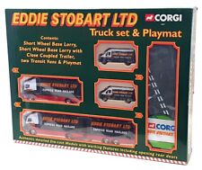 Corgi 60023 - Eddie Stobart Truck Set & Playmat - Ford Scania ERF Volvo comprar usado  Enviando para Brazil