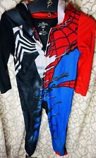 Cómics con capucha de Marvel Spiderman Venom pijama de una pieza talla 8 con cremallera, usado segunda mano  Embacar hacia Argentina