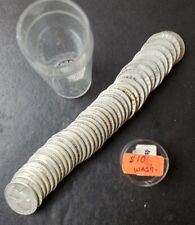 Tube of 40 25c Washington Silver Quarter Dollars for sale  Shipping to Canada