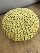Cotton knitted pouffe for sale  BEXLEYHEATH