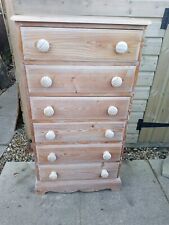 Pine Limed Tall Chest Of Draws *, used for sale  Shipping to South Africa
