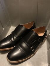 Wayne Black Leather Buckled Dress Shoes Men's Size 10.5 for sale  Shipping to South Africa