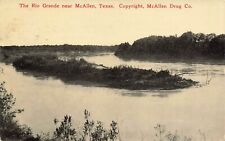 POSTAL FOTOGRÁFICA DE TEXAS 1910: VISTA AÉREA DEL RÍO GRANDE CERCA de McALLEN, TX, usado segunda mano  Embacar hacia Argentina