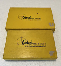 Lote de micrómetros vintage Central Tool Company 22RL 1-2"" y 32RL 2-3"" en cajas segunda mano  Embacar hacia Argentina