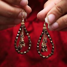 gold plated drop earrings for sale  Houston